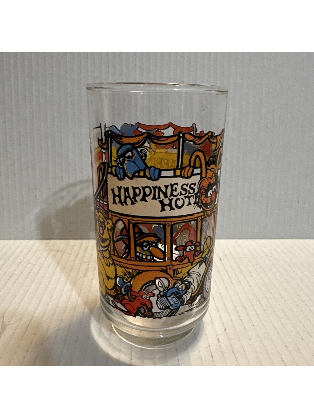 Vintage McDonald's 1981 The Great Muppet Caper Happiness Hotel Drinking Glass
